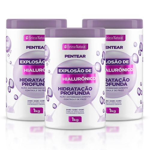 Kit Creme de Pentear Explosão de Hialurônico 1Kg (3 itens) | bn.Cachos Kit Creme de Pentear Explosão de Hialurônico 1Kg (3 itens) | bn.Cachos